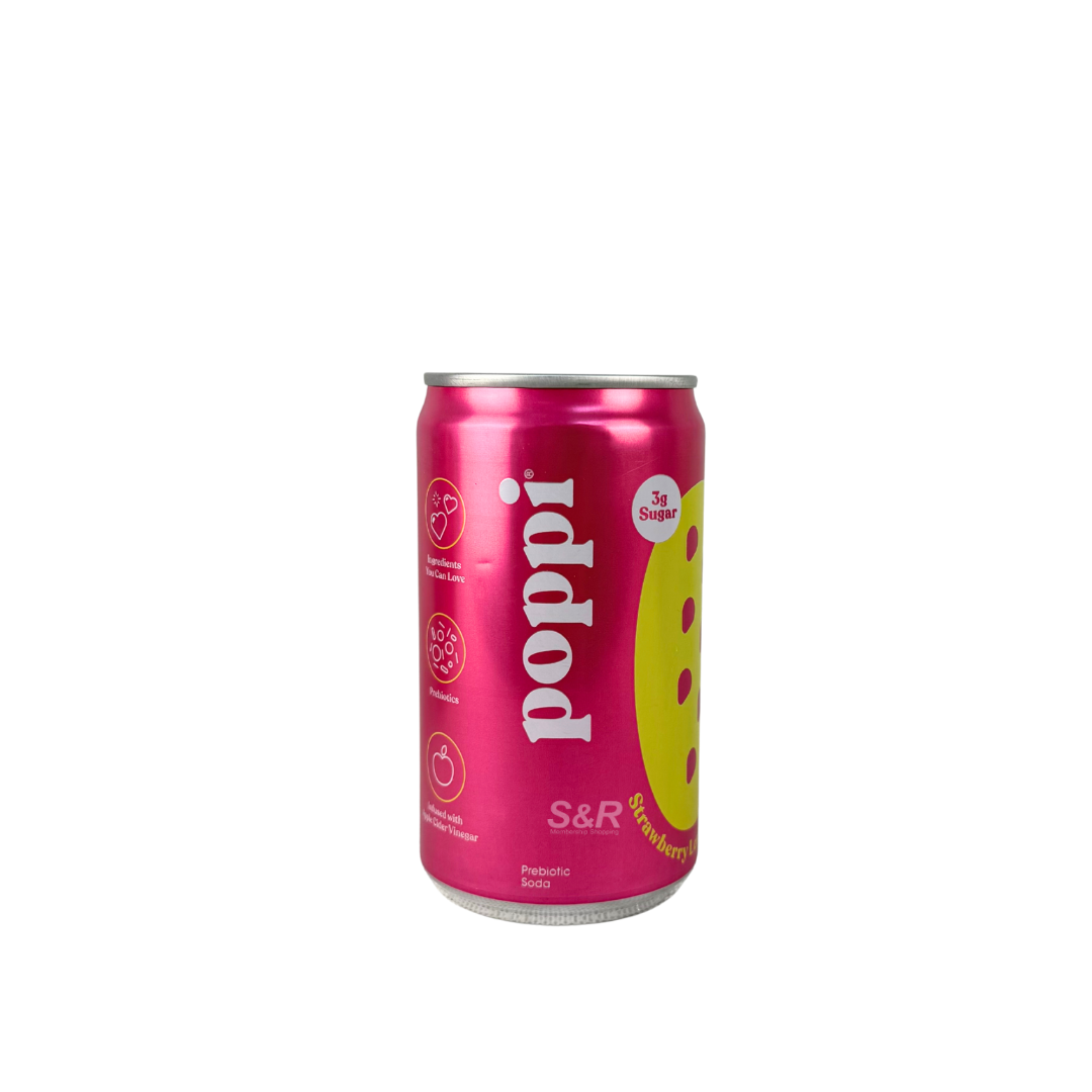 Poppi Strawberry Lemon Soda 222mL Poppi Strawberry Lemon Soda 222mL
